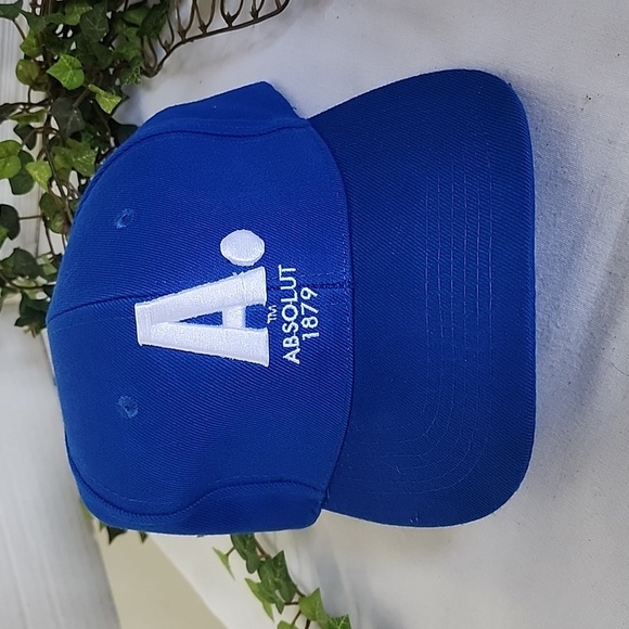 Absolut Vodka Blue Baseball Cap Hat New - Picture 3 of 6